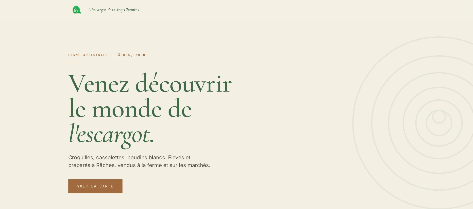 Aperçu du site démo producteur local réalisé par Le Pavé Digital